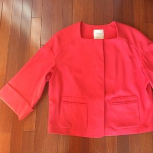 Nordstrom Collection Salmon Cropped Jacket Medium